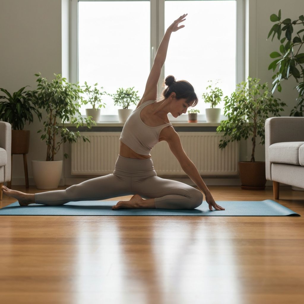 Person doing gentle stretching